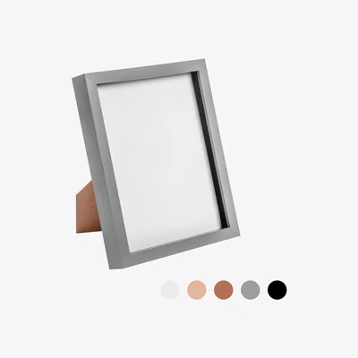 The Range 8x10" 3D Box Photo Frame - Grey