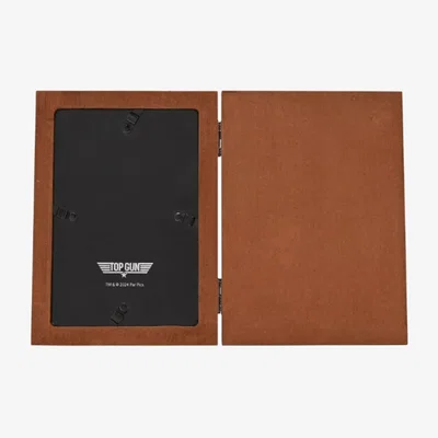 The Range Top Gun Top Dad Folding Photo Frame - Brown