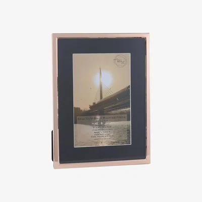 The Range Metallic Mounted Frame - Rose Gold / 6x4in