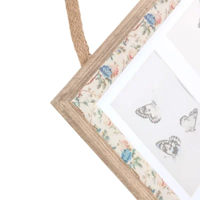 The Range Floral Linen Wooden Collage Frame