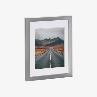 The Range Photo Frame with 5x7" Mount - 8x10" - Grey - White