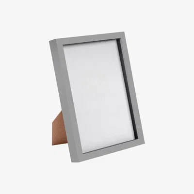The Range 3D Box Photo Frame - A4 (8" x 12") - Grey - Grey