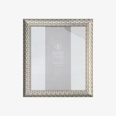The Range Etched Leaf Silver Frame - 20x16in