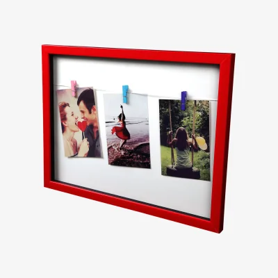The Range Maren Washing Line 3 Peg Deep Red Photo Frame - Red