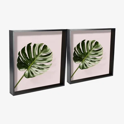 The Range 16x16" 3D Deep Box Photo Frame Pack of 2 - Black