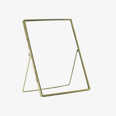 The Range 8x10" Standing Metal Photo Frame Gold - Gold