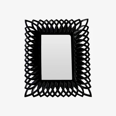 The Range Maren Swirl Black High Gloss 5 x 7 Photo Frame - Black