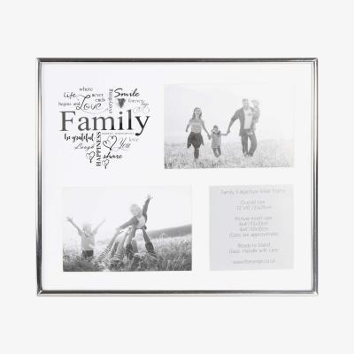 The Range Family 3 Aperture Silver Frame