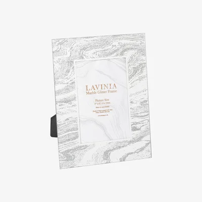 The Range Lavinia Marble Glitter Frame  - 6x4in