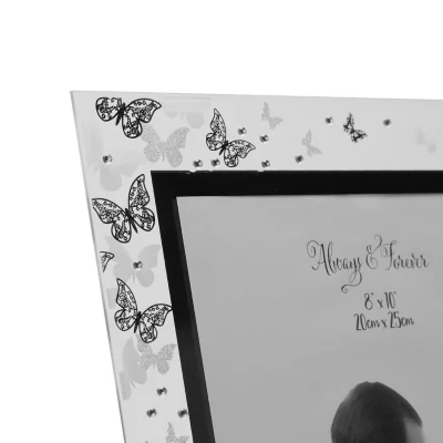 The Range Uniqueful Always And Forever Butterfly Decorative Glass Photo Frame