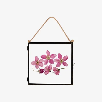The Range 8x8" Hanging Metal Photo Frame Black - Black