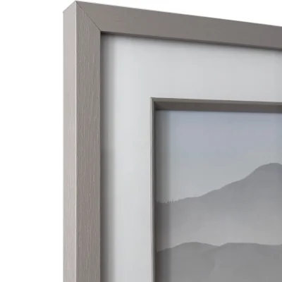 The Range Evie Mounted Inlay Photo Frame - Grey / 16 x 12 inch