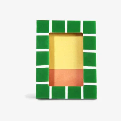Rockett St George Green Check Rectangle Photo Frame