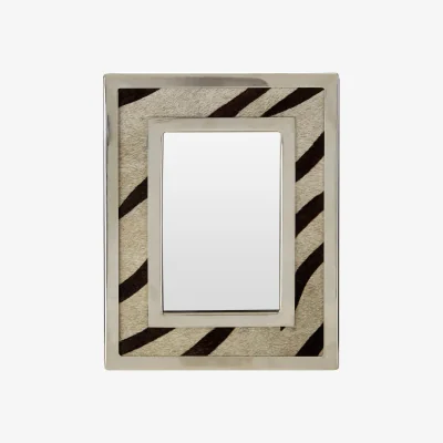 The Range Kensington Townhouse 4in x 6in Zebra Design Photo Frame - Black & Natural