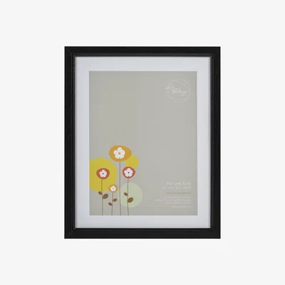 The Range Ridged Photo Frame - Black / 10x8in