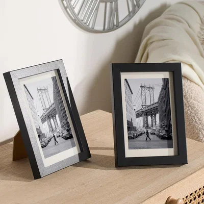 The Range Pack Of Medium Modern Photo Frame - Black