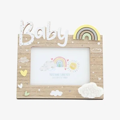The Range Baby Rainbow Photo Frame  - Brown