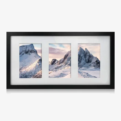 The Range Essentials 3 in 1 Matt Wooden Frame  - Black