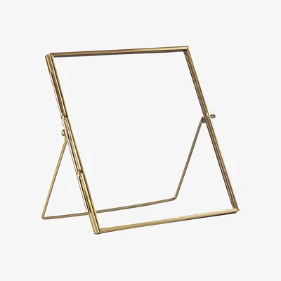 The Range 8x8" Standing Metal Photo Frame Rose Gold - Rose Gold
