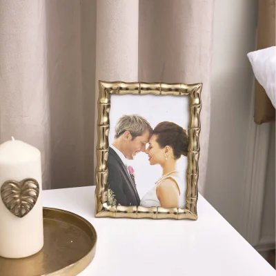 The Range Gold Bamboo Photo Frame 5x7 - Gold