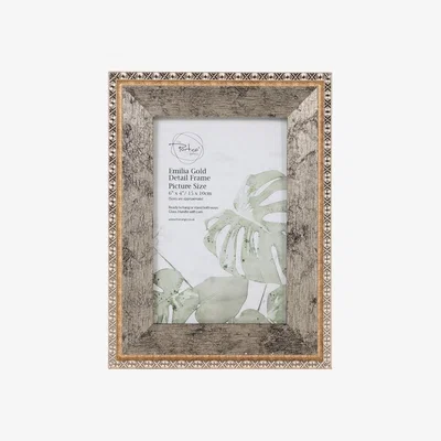 The Range Emilia Gold Detail Frame 6x4 - Gold