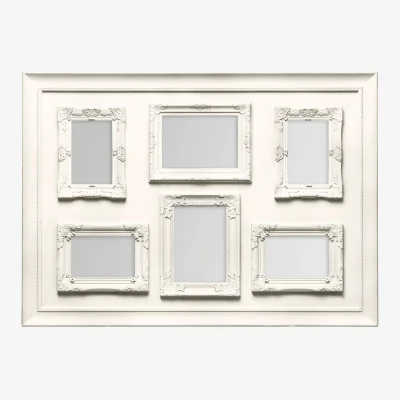 The Range Maren Cream Contemporary 6 Photo Frame - Cream