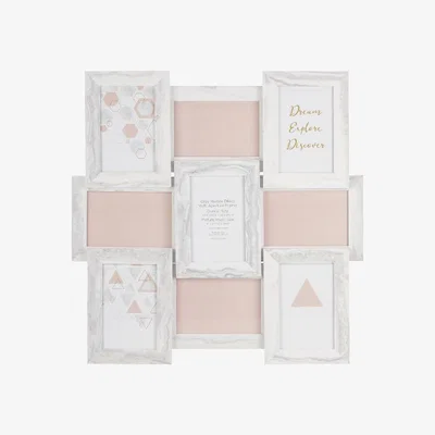 The Range Grey Marble Effect Multi Aperture Frame