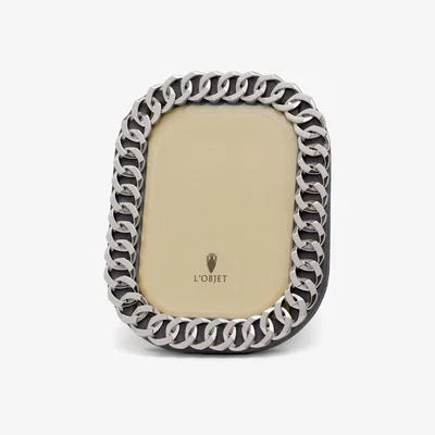 Tobias Oliver L'objet I Cuban Link Platinum Photo Frame | 5 x 7