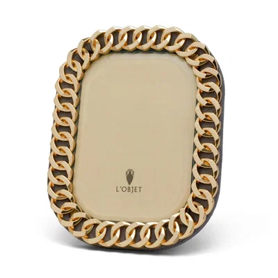 Tobias Oliver L'Objet | Cuban Link Frame 4 x 6 | Gold