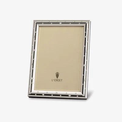 Tobias Oliver L'Objet I Stars Frame Medium Platinum White Crystals