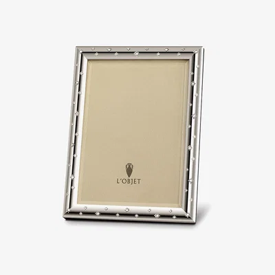 Tobias Oliver L'Objet I Stars Frame Small Platinum White Crystals