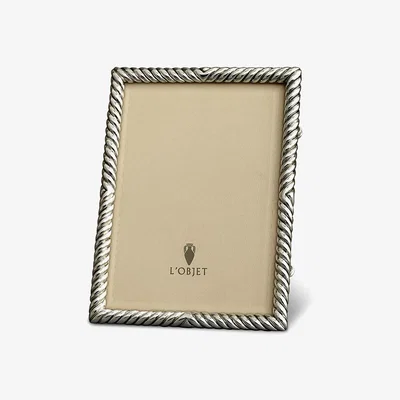 Tobias Oliver L'Objet I Deco Twist Frame Medium Platinum