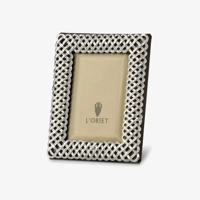 Tobias Oliver L'Objet I Braid Frame Medium Platinum