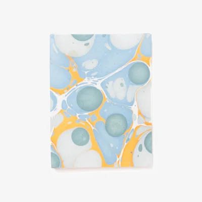 Wolf & Badger Grey / Blue Hand Marbled Picture Frame Folding Book In Grey & Blue | Inner Child
