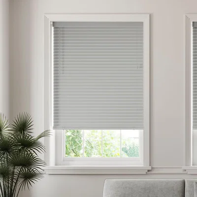 Dunelm 50mm Slats Room Darkening Grey Venetian Blind Grey