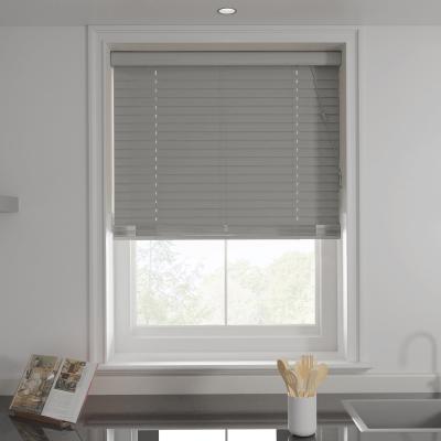 Dunelm Swish Grey 50mm Made To Order Faux Wood Blinds Grey