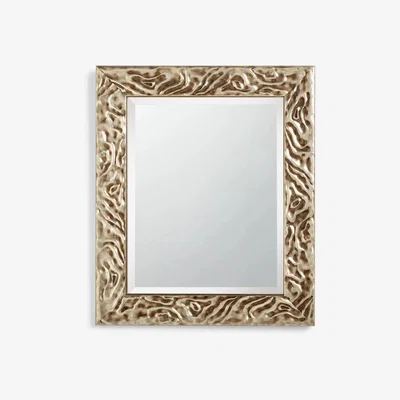 John Lewis John Lewis & Partners Swirl Mirror, FSC-Certified (Pine Wood), Antique Silver
