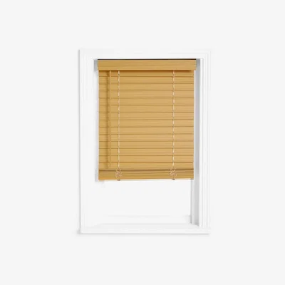 John Lewis John Lewis & Partners Cordless Faux Wood Venetian Blind, 50mm