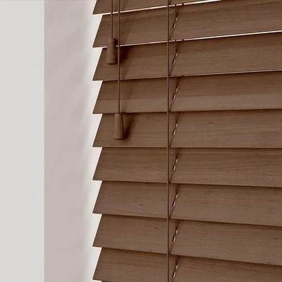 The Range Wooden Venetian Blinds With Strings - Chestnut Oak / 150cm