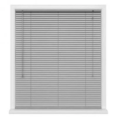 The Range Silver Aluminium Venetian Blinds 152cm Drop (25mm Slats) - Silver / 180