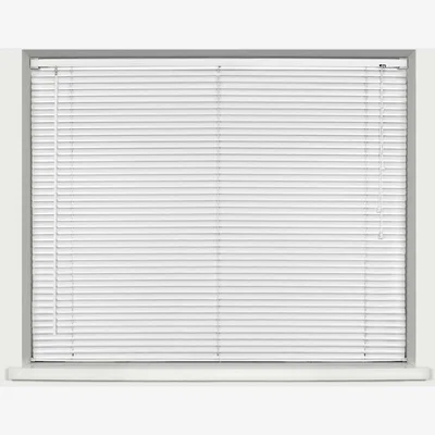 The Range 25mm Plastic Venetian Blind - White / 210cm / 180cm x 210cm