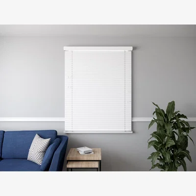 The Range Faux Wood Venetian Blinds 50mm Slats - White
