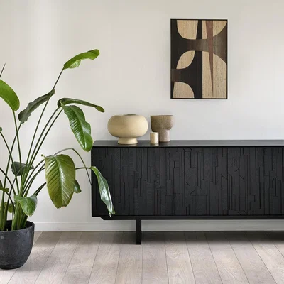 Amara Ethnicraft - Teak Mosaic Sideboard - 3 Door