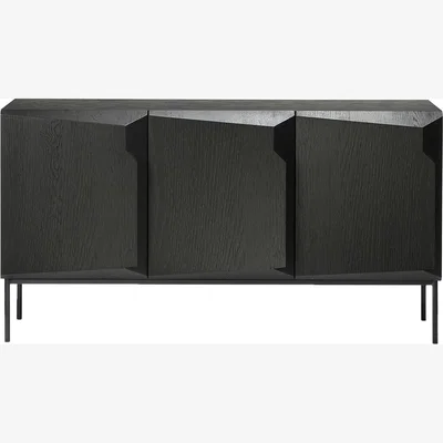 Amara Oak Stairs Sideboard - Black