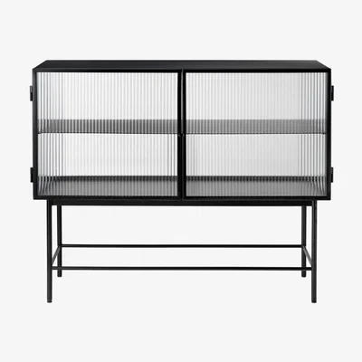 Amara ferm LIVING - Haze Sideboard With Reeded Glass - Black