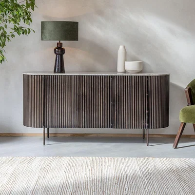 Atkin & Thyme MONZA METAL & MARBLE SIDEBOARD