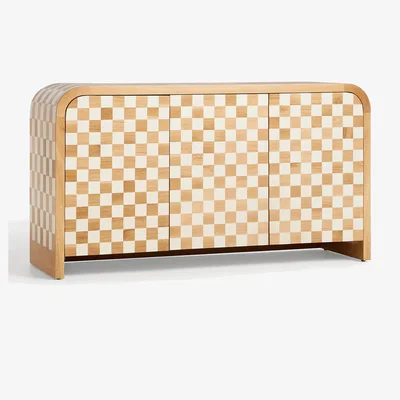 Anthropologie Quinn Checkered Sideboard
