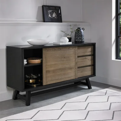 Arighi Bianchi Highgate Weathered Oak Wide Sideboard