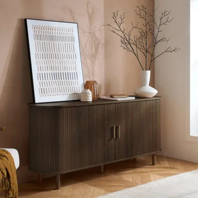 Arighi Bianchi Tiffany Fluted 2DR Sideboard, Walnut