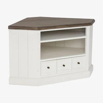Barker and Stonehouse Berkshire Reclaimed Wood Low Corner TV Cabinet | Barker & Stonehouse